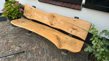 Eiken tuinbank beschikbaar voor biedingen