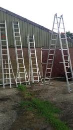 ladder 6-10mtr 3x14 of 2x14 Zarges Dirks hoge ladders 2x18, Doe-het-zelf en Verbouw, Ladders en Trappen, Ophalen, Gebruikt, Ladder