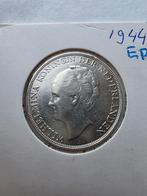 1 gulden 1944 EP, 1 gulden, Zilver, Ophalen of Verzenden, Koningin Wilhelmina