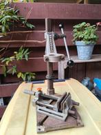 Wolfcraft boor standaard met bankschroef, Doe-het-zelf en Verbouw, Ophalen of Verzenden, Gebruikt