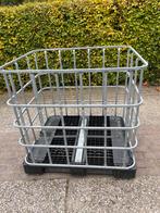 IBC Container Kooi met Plastic Pallet, Ophalen of Verzenden