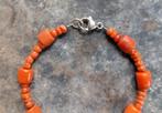antieke bloedkoraal op staaldraad,zilver slot, Sieraden, Tassen en Uiterlijk, Antieke sieraden, Verzenden, Zilver, Armband