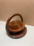 Houten fruitmand / schaal, Huis en Inrichting, Woonaccessoires | Schalen en Manden, Schaal, Rond, Ophalen of Verzenden, Zo goed als nieuw