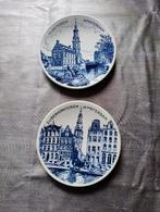 2 stuks heel oud bordje amsterdam munttoren zuiderkerktoren, Antiek en Kunst, Ophalen of Verzenden