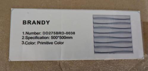 Nieuwe Bamboe wandpanelen Brandy (50x50cm), Doe-het-zelf en Verbouw, Platen en Panelen, Nieuw, Overige materialen, Minder dan 20 mm