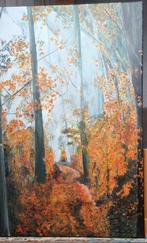 scilderi bospad in dej herfst. 50x70, Ophalen of Verzenden