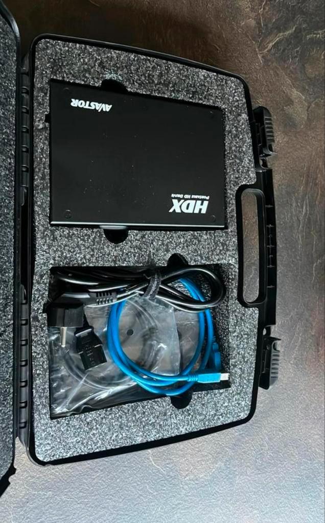 Professionele 2TB Harde Schijf in Koffer, Computers en Software, Harde schijven, Gebruikt, Desktop, Extern, HDD, USB, Ophalen