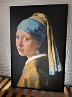 Canvas schilderij Meisje met de Parel, Huis en Inrichting, Woonaccessoires | Schilderijen, Tekeningen en Foto's, Ophalen, Zo goed als nieuw