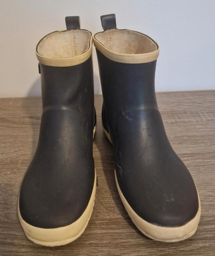 Bergstein regenlaarzen maat 33 – zwart/crème, Kinderen en Baby's, Kinderkleding | Schoenen en Sokken, Gebruikt, Laarzen, Jongen of Meisje