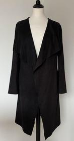 Julie zwarte lange jas maat M, Kleding | Dames, Maat 38/40 (M), Zwart, Ophalen of Verzenden, Zo goed als nieuw