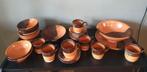 Vintage Servies met donker amber, bruin blauw/groen, Huis en Inrichting, Keuken | Servies, Ophalen of Verzenden, Zo goed als nieuw