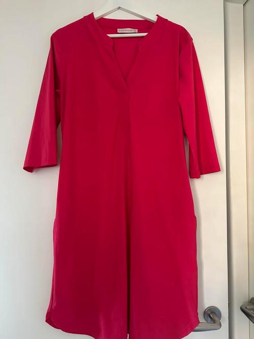 Studio Anneloes roze jurk travelstof maat M, Kleding | Dames, Jurken, Zo goed als nieuw, Maat 38/40 (M), Roze, Onder de knie, Verzenden
