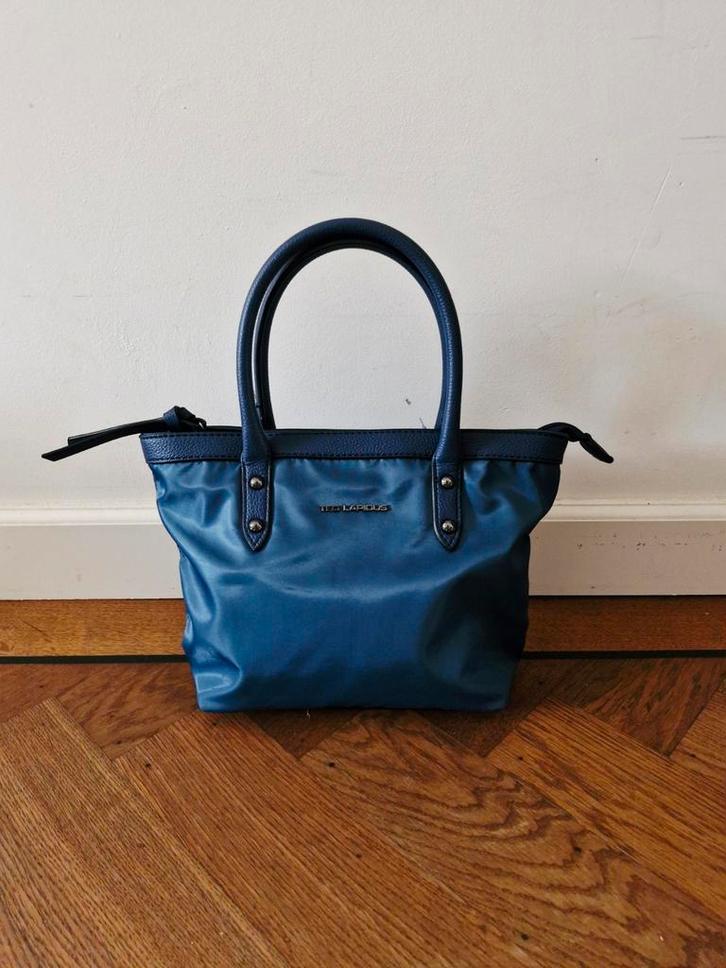 Marine blauwe tas merk Ted Lapidus Paris - Retro - vintage, Sieraden, Tassen en Uiterlijk, Tassen | Damestassen, Zo goed als nieuw