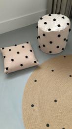 Ferm Living vloerkleed, kussen en poef, Kinderen en Baby's, Kinderkamer | Inrichting en Decoratie, Ophalen, Zo goed als nieuw
