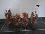 4 glazen vazen ca. 50 cm hoog, 1 koop 5 euro, Ophalen, Overige kleuren, Glas, 50 tot 75 cm