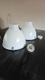 2 industriële hanglampen wit intergamma, Ophalen, Gebruikt, Minder dan 50 cm