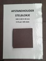 Afstandhouder / Stelblokje 100x100x20 mm, Ophalen, Nieuw, Overige typen