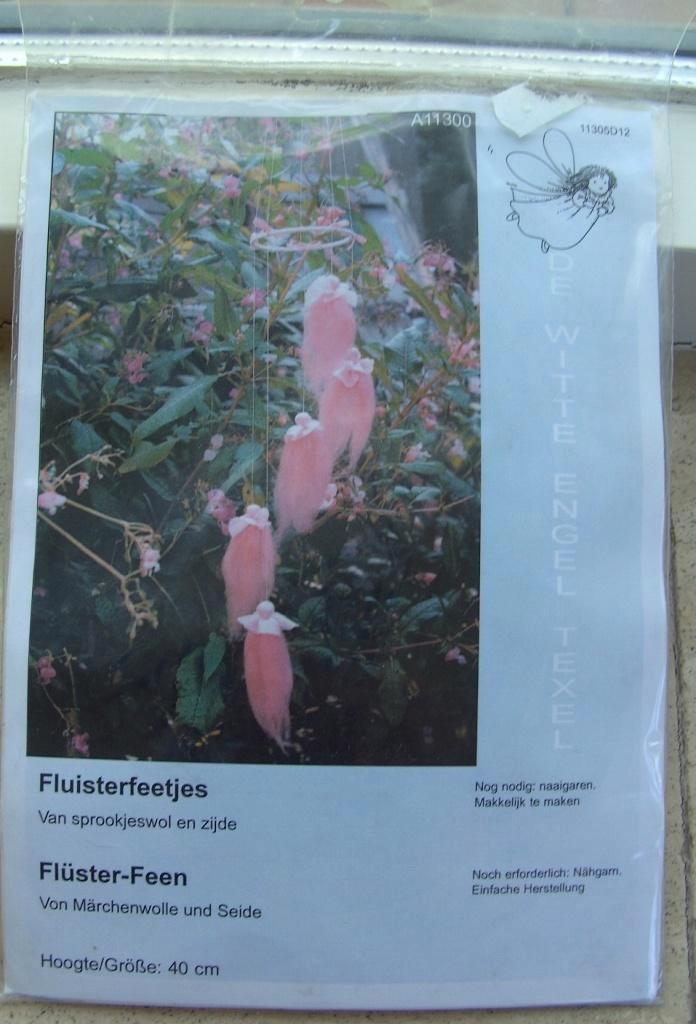 HOBBYPAKKET FLUISTERFEETJE ZALM NIEUW, Hobby en Vrije tijd, Knutselen, Nieuw, Knutselwerk, Ophalen of Verzenden