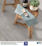 Waterbestendige Tegel Laminaat Ligt Grey Concrete €17,95m2, 75 m² of meer, Nieuw, Ophalen of Verzenden, Waterbestendig tegel laminaat
