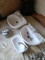 4x wasbak met kraan, Doe-het-zelf en Verbouw, Sanitair, Ophalen, Gebruikt, Steen, Wastafel