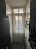 Houten jaloezie wit, Ophalen, 200 cm of meer, Wit, 50 tot 100 cm