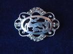 Antieke zilveren broche (Hertje met Markiezetje ), Antiek en Kunst, Ophalen of Verzenden
