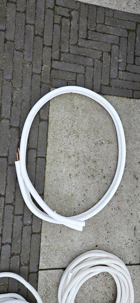 3x set airco leiding, incl elektrakabel en condensafvoer, Doe-het-zelf en Verbouw, Buizen en Afvoer, Zo goed als nieuw, Overige typen