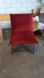 Fauteuil red velvet, Huis en Inrichting, Fauteuils, Ophalen, Minder dan 75 cm, Zo goed als nieuw, 75 tot 100 cm