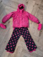 Ski outfit meisje maat 110 - Jas, broek en handschoenen, Kinderen en Baby's, Kinderkleding | Maat 128, Ophalen of Verzenden, Zo goed als nieuw