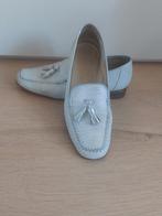 Brunate instappers loafers wit zilverkleurig maat 38,5, Brunate, Ophalen of Verzenden, Gedragen, Wit