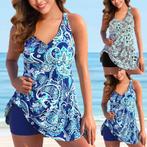 Badpakjurk blauw wit 34 36 38 40 42 44 46 48 50 badpak rokje, Ophalen of Verzenden, Nieuw, Blauw, Badpak