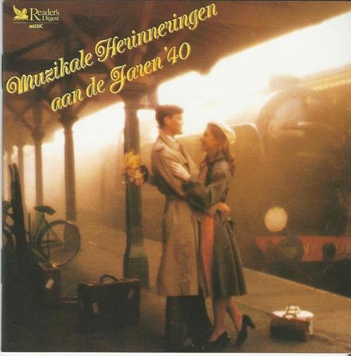 Muzikale herinneringen aan de Jaren 40 = 4cd BOX = 3,99, Cd's en Dvd's, Cd's | Verzamelalbums, Zo goed als nieuw, Pop, Ophalen of Verzenden