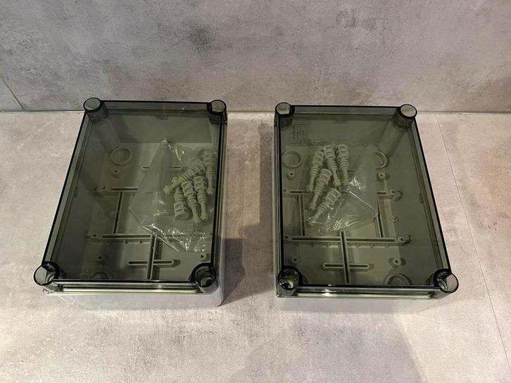 2 Nieuwe Schakelkastjes - 195x145mm, Hobby en Vrije tijd, Elektronica-componenten, Ophalen of Verzenden