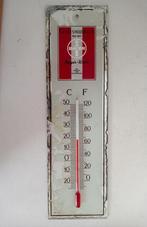Oude thermometer Glas Bayer kruis het symbool van vertrouwen, Verzenden, Gebruikt, Reclamebord