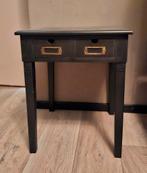 Bijzettafel zwart, op te halen in Putten, Minder dan 55 cm, Gebruikt, Vierkant, Hout