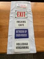 metalen reclame bordjes, Ophalen of Verzenden, Zo goed als nieuw, Reclamebord