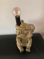 Gouden lamp olifant, Ophalen, Zo goed als nieuw, Minder dan 50 cm