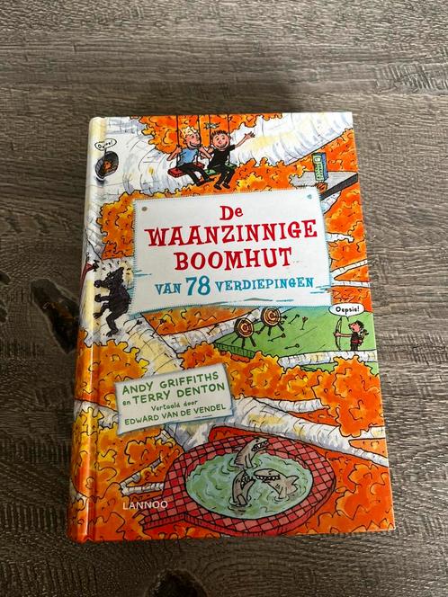 Terry Denton - De waanzinnige boomhut van 78 verdiepingen, Boeken, Kinderboeken | Jeugd | onder 10 jaar, Zo goed als nieuw, Verzenden