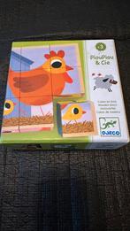 Djeco pioupiou & cie - blokpuzzel, Kinderen en Baby's, Speelgoed | Kinderpuzzels, 10 tot 50 stukjes, Zo goed als nieuw, Ophalen