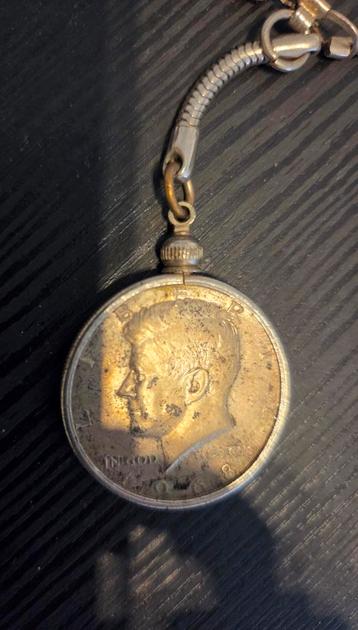 Zilveren Kennedy Half Dollar Sleutelhanger beschikbaar voor biedingen