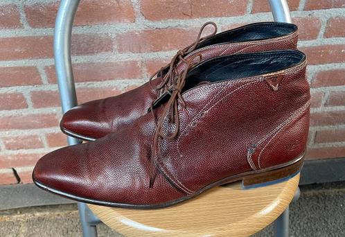 Modecor Leren Laarzen Bordeaux Maat 44., Kleding | Heren, Schoenen, Gedragen, Boots, Bruin, Ophalen of Verzenden