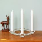 advent KANDELAAR Pukeberg Sweden 60s Scandinavisch kristal, Ophalen of Verzenden, Kristal