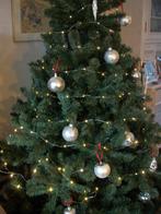 Piek en Kerstballen Zilver - Kerstman Klok - per stuk - zgan, Ophalen of Verzenden, Zo goed als nieuw