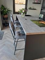 Barkruk, kruk kookeiland, draaibare kruk, Ophalen, Draaibaar, 60 tot 90 cm, Zo goed als nieuw