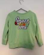Wibra neon groene vrolijke trui met fruit print sweater 98, Jongen of Meisje, Trui of Vest, Ophalen of Verzenden, Zo goed als nieuw