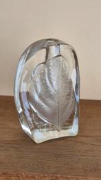 Glazen Vaasje Bladmotief Walther Glas, Germany, Antiek en Kunst, Ophalen of Verzenden