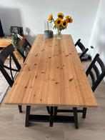 Ikea 70x170 table and 4 chairs, Huis en Inrichting, Tafels | Eettafels, Ophalen, Gebruikt, 50 tot 100 cm, Vijf personen of meer