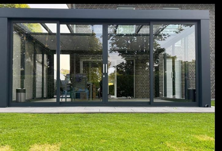 Nieuwe 4-delige schuifpui, Doe-het-zelf en Verbouw, Kozijnen en Schuifpuien, Nieuw, Schuifpui, Aluminium, 225 cm of meer, 225 cm of meer