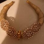 Handgemaakte jaren 90 choker, Ophalen of Verzenden, Zilver, Overige materialen