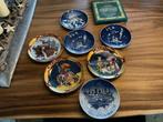 Bing & Grondahl Kerstbordjes - 7 stuks in doos, Antiek en Kunst, Ophalen of Verzenden